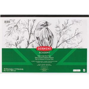 Derwent Academy 18x12 Sketch Paper Pad 50 Sheets